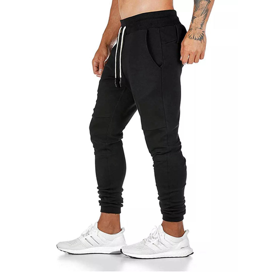 Men’s Drawstring Slim Fit Joggers Apparel and Accessories