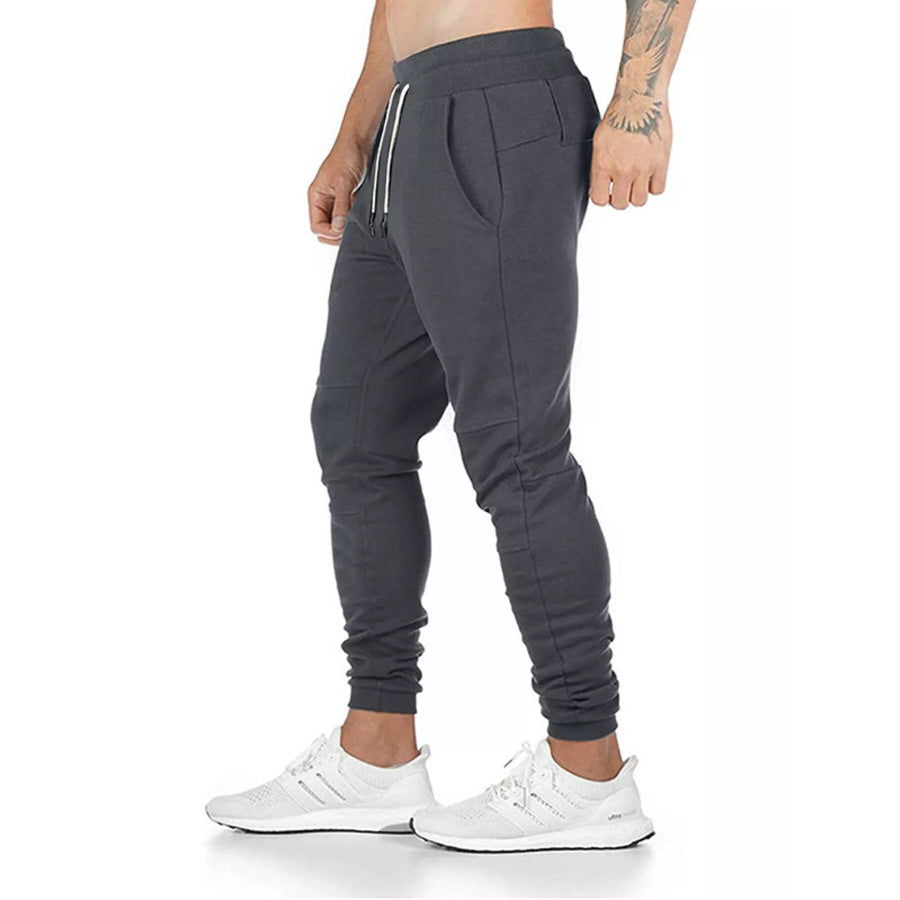 Men’s Drawstring Slim Fit Joggers Apparel and Accessories
