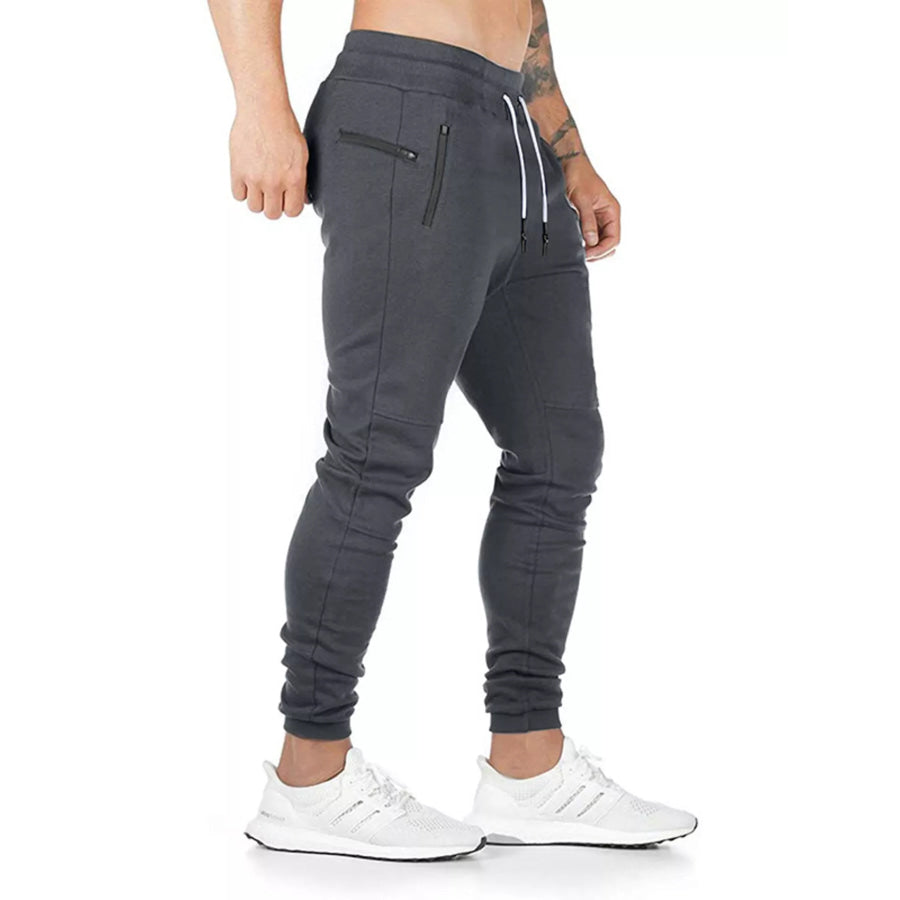 Men’s Drawstring Slim Fit Joggers Apparel and Accessories