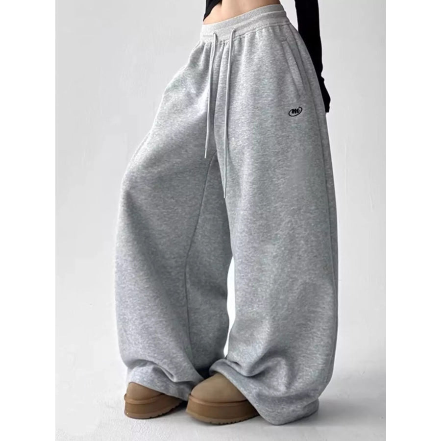 Men’s Drawstring Wide Leg Pants Apparel and Accessories