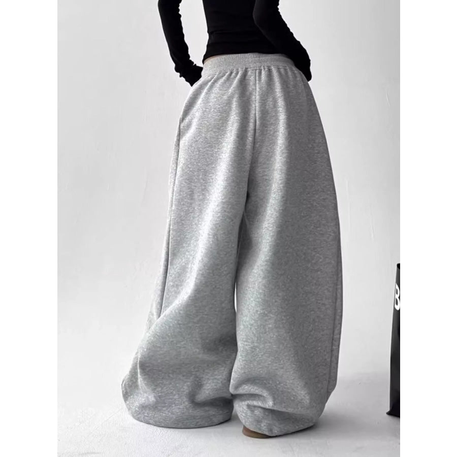 Men’s Drawstring Wide Leg Pants Apparel and Accessories