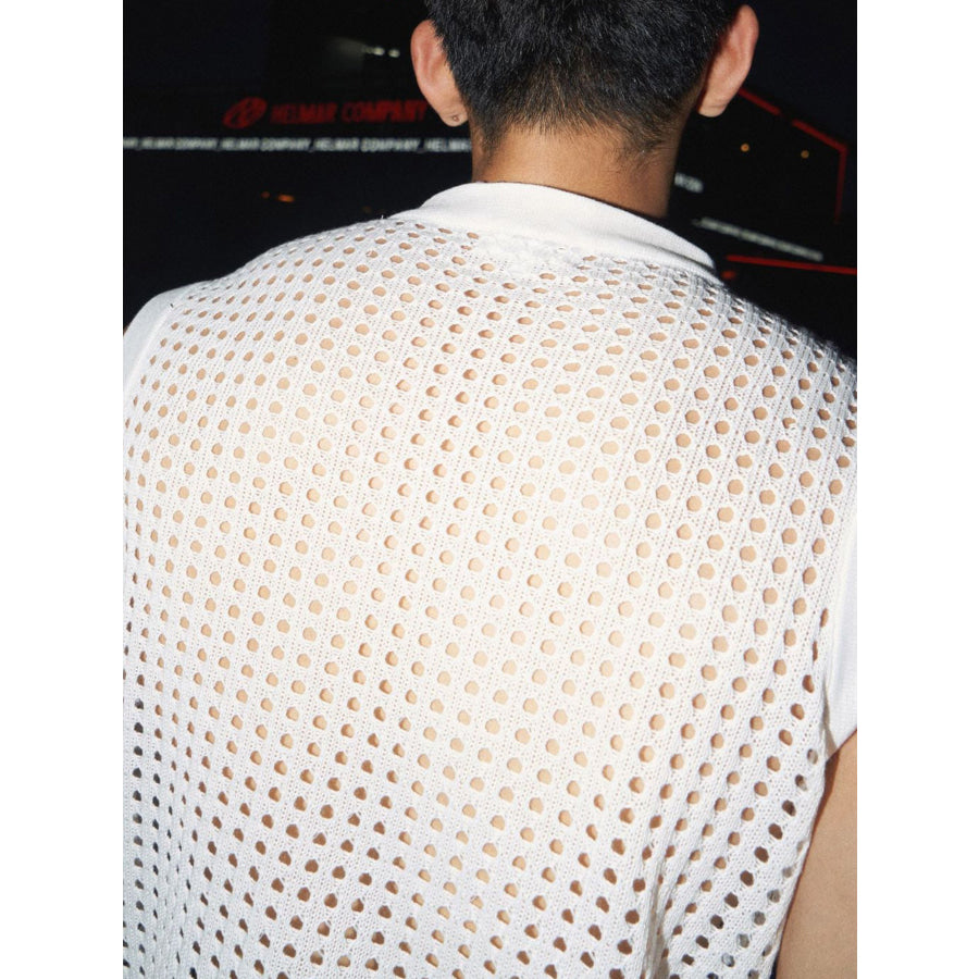 Men’s Full Size Breathable Hollow-Out Tank Top Plus Apparel and Accessories