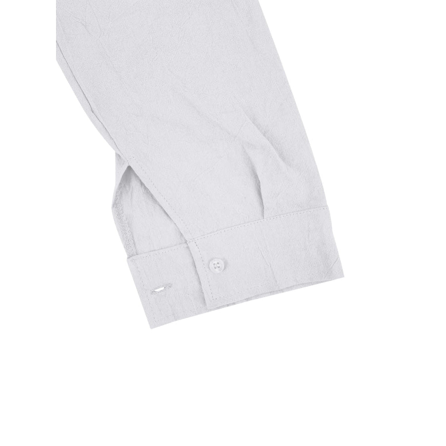 Men’s Full Size Button Detail Long Sleeve Shirt Plus Size Apparel and Accessories