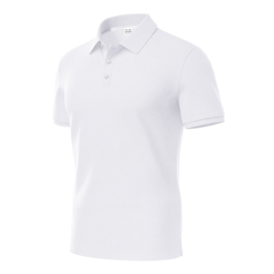 Men’s Full Size Button Detail Short Sleeve Polo Plus Apparel and Accessories