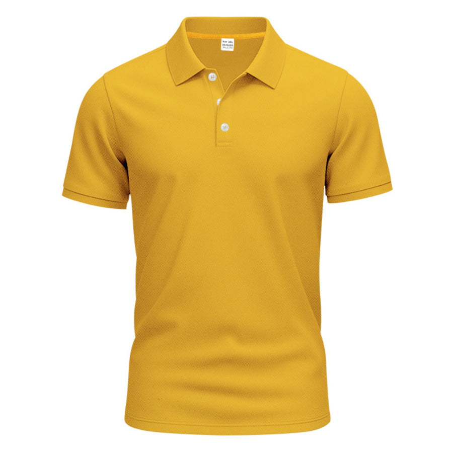 Men’s Full Size Button Detail Short Sleeve Polo Plus Apparel and Accessories
