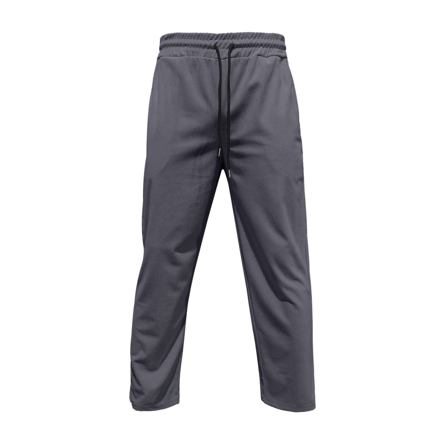 Men’s Full Size Button Up Long Sleeve Shirt and Pants Set Plus Size Apparel and Accessories