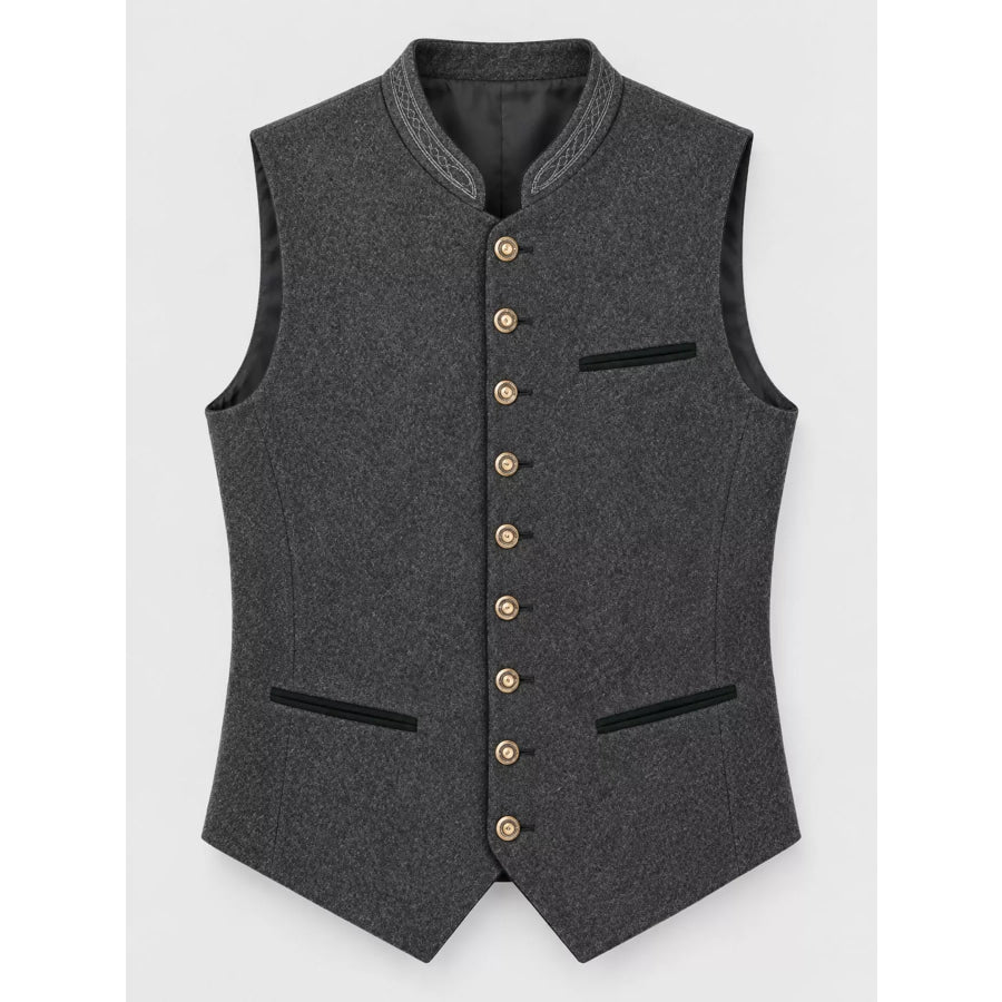 Men’s Full Size Button Up Vest Plus Apparel and Accessories