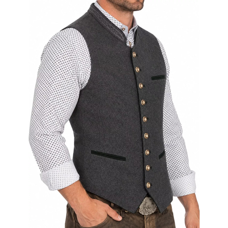 Men’s Full Size Button Up Vest Plus Apparel and Accessories
