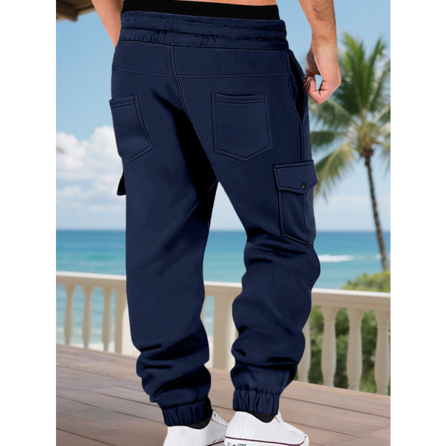 Men’s Full Size Cargo Joggers with Multi-Pockets Plus Apparel and Accessories
