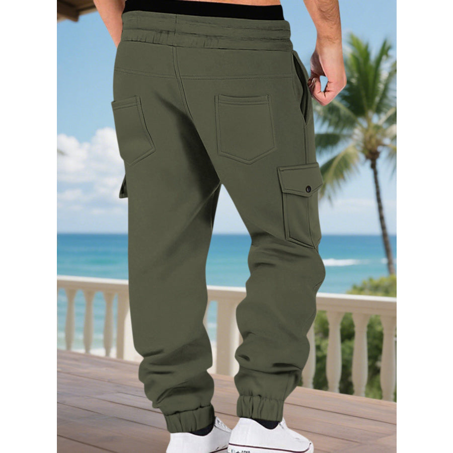Men’s Full Size Cargo Joggers with Multi-Pockets Plus Apparel and Accessories