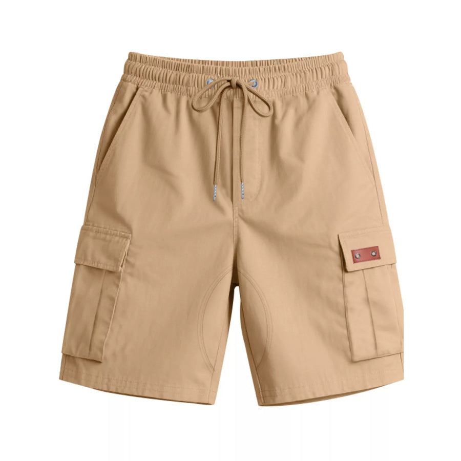 Men’s Full Size Cargo Shorts with Drawstring Plus Size Apparel and Accessories