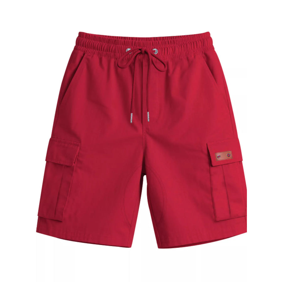 Men’s Full Size Cargo Shorts with Drawstring Plus Size Apparel and Accessories