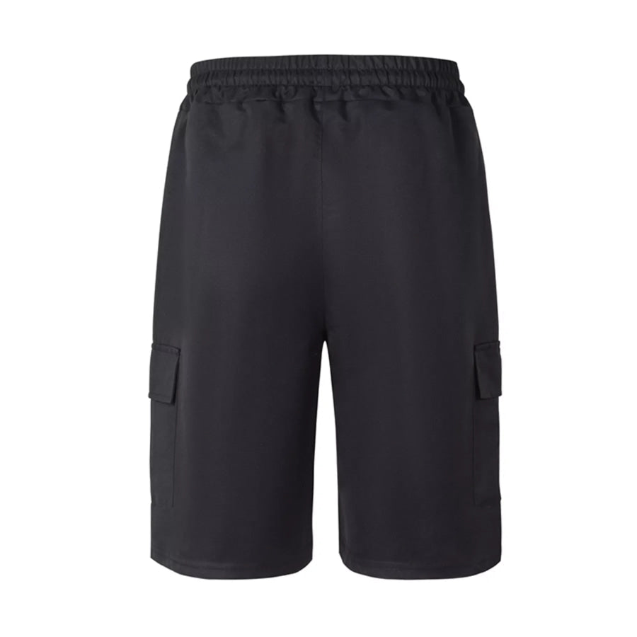 Men’s Full Size Cargo Shorts with Drawstring Plus Size Apparel and Accessories
