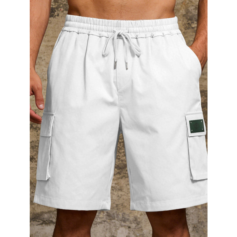 Men’s Full Size Cargo Shorts with Drawstring Waist Plus Size Apparel and Accessories