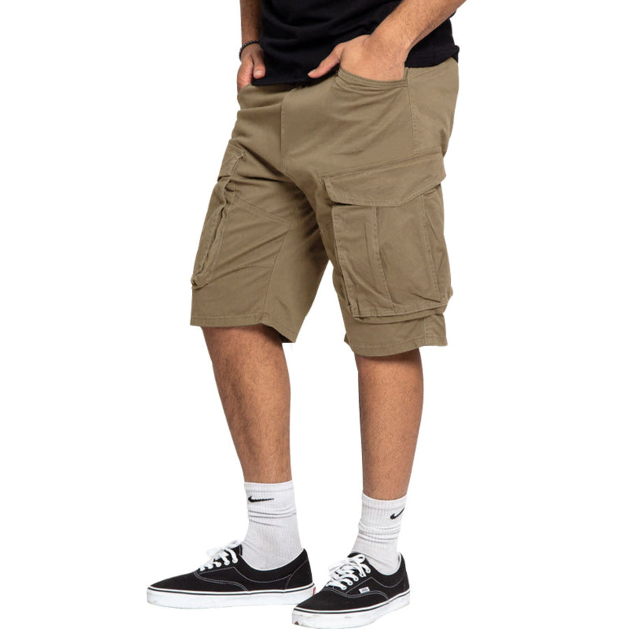 Men’s Full Size Cargo Shorts with Multiple Pockets Plus Size Apparel and Accessories