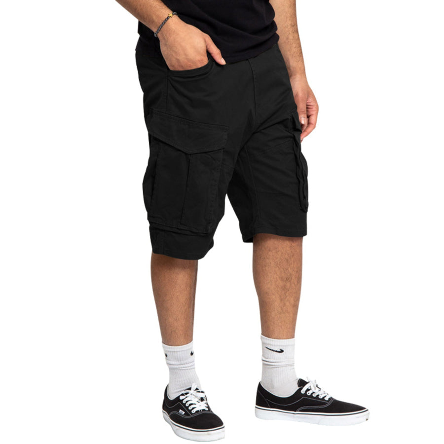 Men’s Full Size Cargo Shorts with Multiple Pockets Plus Size Apparel and Accessories