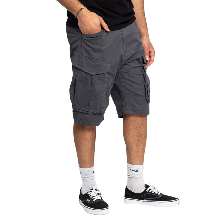 Men’s Full Size Cargo Shorts with Multiple Pockets Plus Size Apparel and Accessories