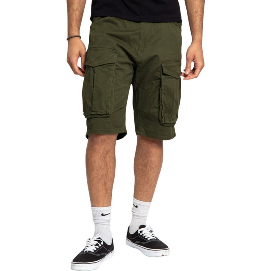 Men’s Full Size Cargo Shorts with Multiple Pockets Plus Size Apparel and Accessories