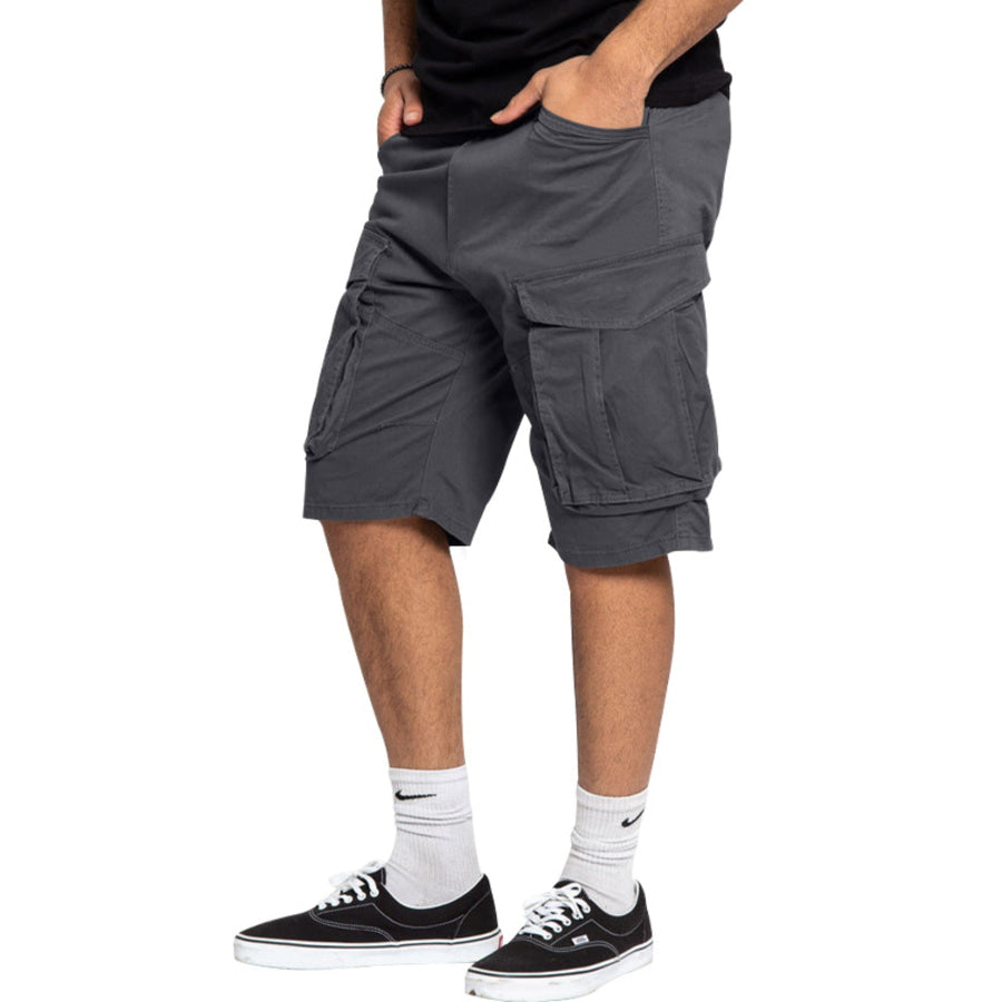 Men’s Full Size Cargo Shorts with Multiple Pockets Plus Size Apparel and Accessories