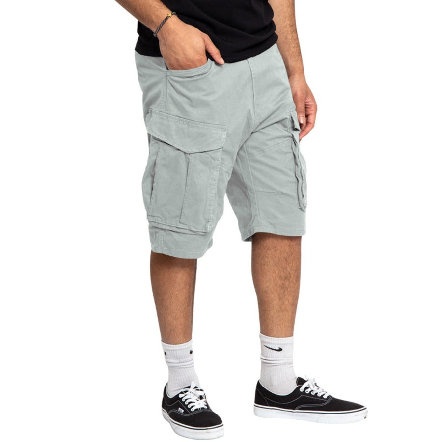 Men’s Full Size Cargo Shorts with Multiple Pockets Plus Size Apparel and Accessories