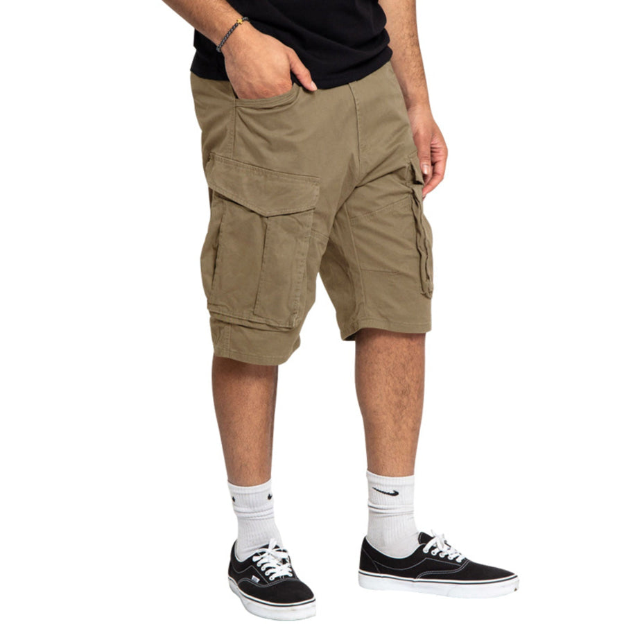 Men’s Full Size Cargo Shorts with Multiple Pockets Plus Size Apparel and Accessories