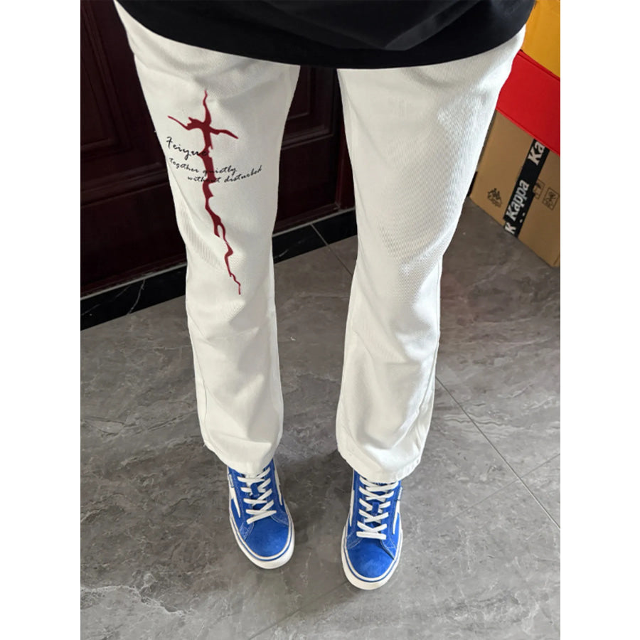 Men’s Full Size Casual Bootcut Pants Apparel and Accessories