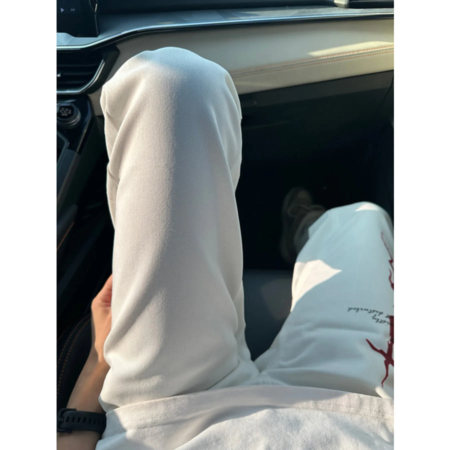 Men’s Full Size Casual Bootcut Pants Apparel and Accessories