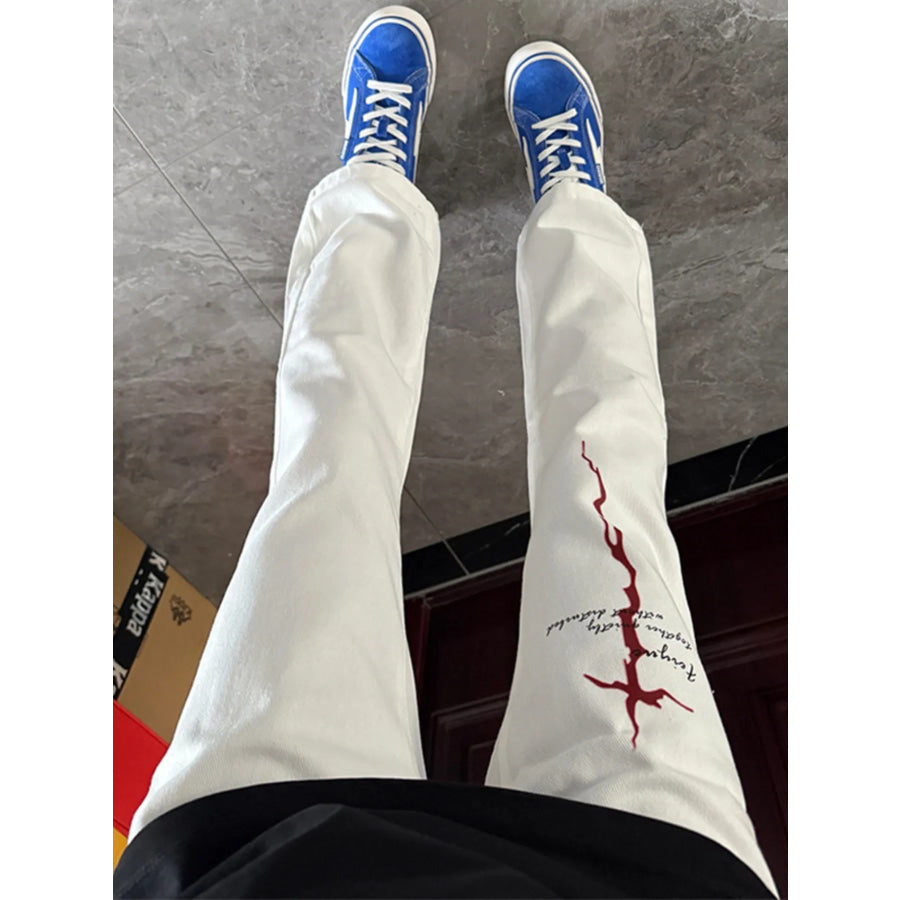 Men’s Full Size Casual Bootcut Pants Apparel and Accessories