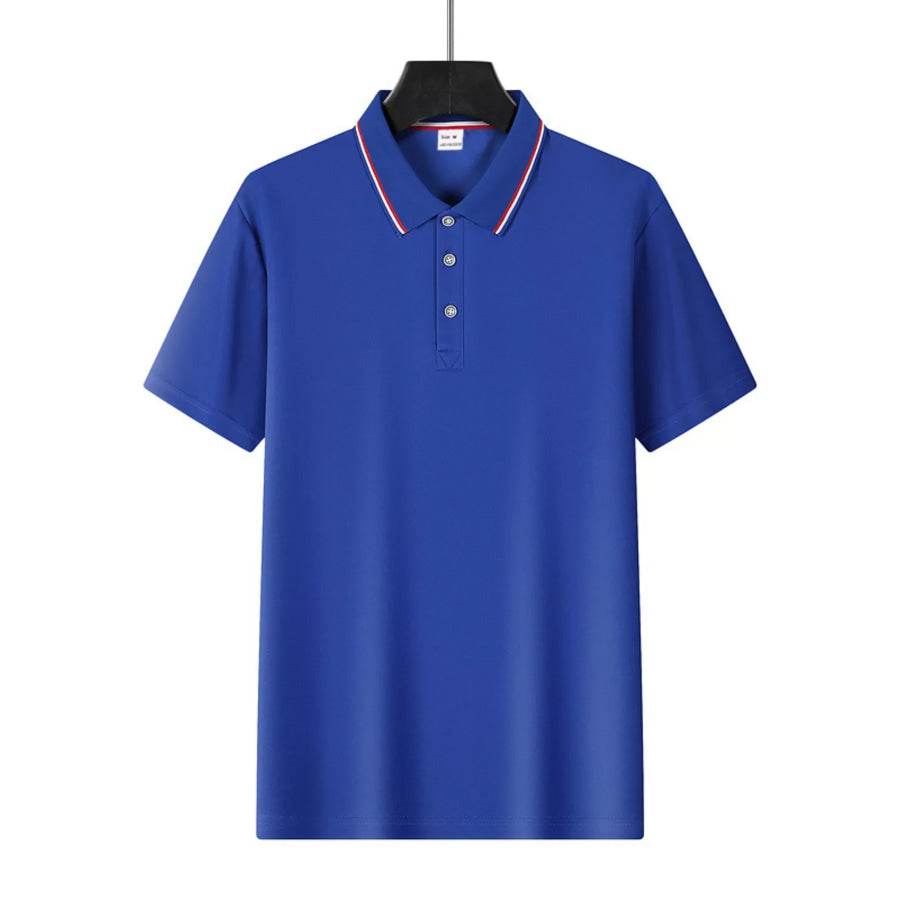 Men’s Full Size Casual Button Detail Polo Plus Size Apparel and Accessories