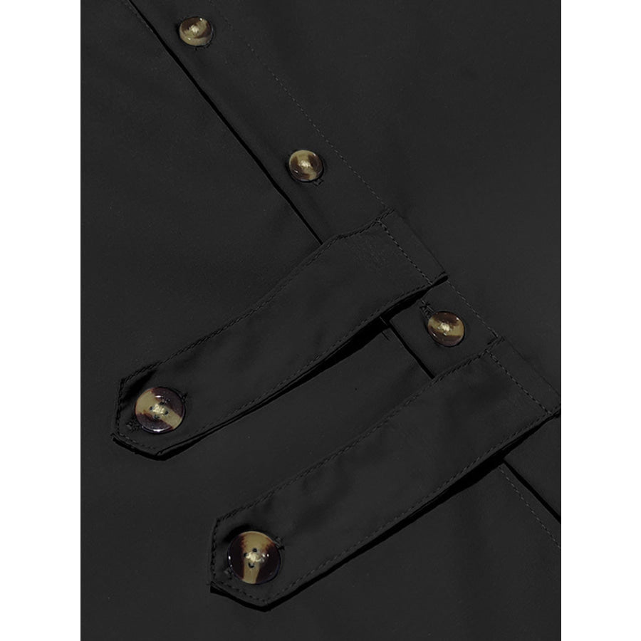 Men’s Full Size Casual Button-Up Shirt Plus Size Apparel and Accessories