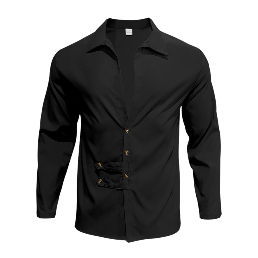Men’s Full Size Casual Button-Up Shirt Plus Size Apparel and Accessories