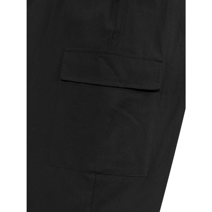 Men’s Full Size Casual Cargo Pants with Drawstring Waist Plus Size Apparel and Accessories