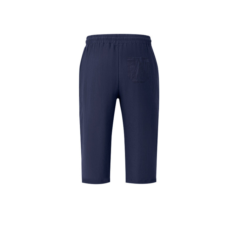 Men’s Full Size Casual Drawstring Cropped Pants Plus Size Apparel and Accessories