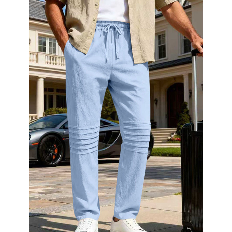 Men’s Full Size Casual Drawstring Pants Plus Size Apparel and Accessories
