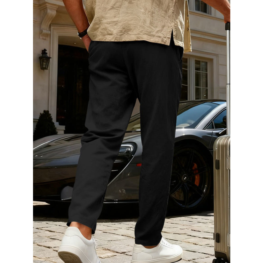 Men’s Full Size Casual Drawstring Pants Plus Size Apparel and Accessories