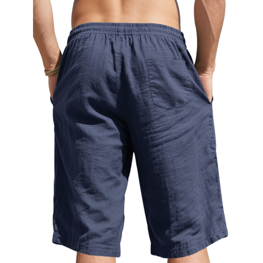 Men’s Full Size Casual Drawstring Shorts Plus Size Apparel and Accessories