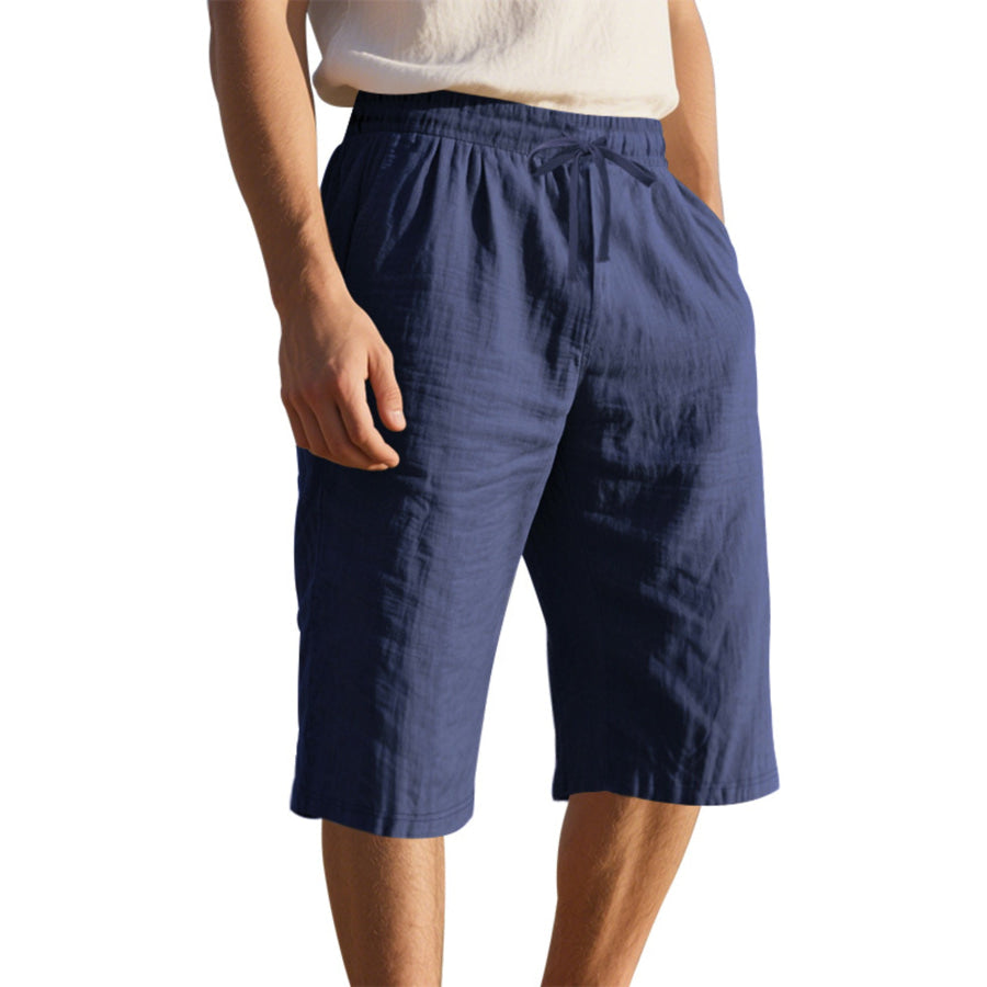 Men’s Full Size Casual Drawstring Shorts Plus Size Apparel and Accessories