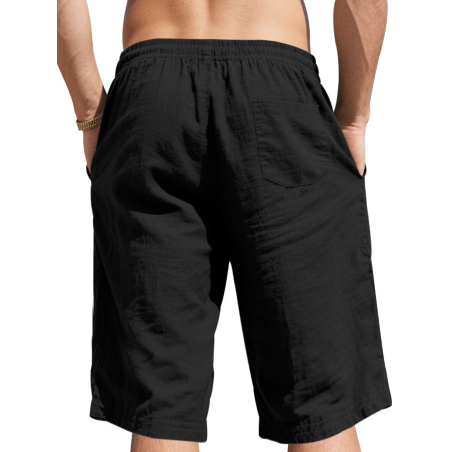 Men’s Full Size Casual Drawstring Shorts Plus Size Apparel and Accessories