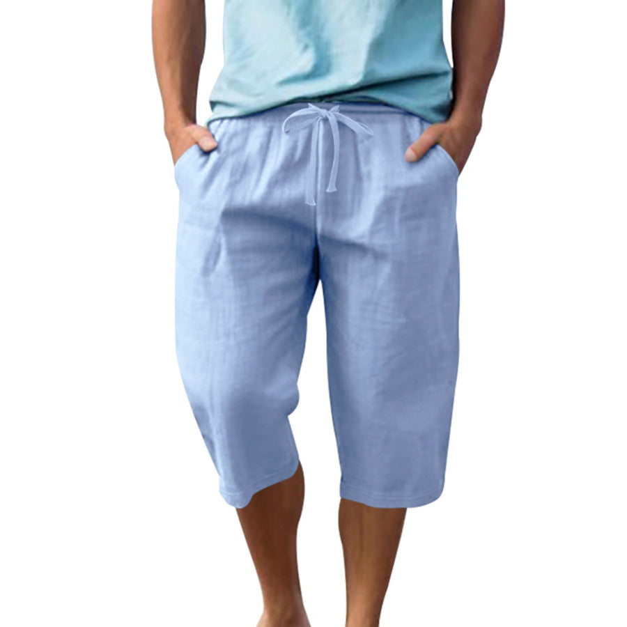 Men’s Full Size Casual Drawstring Shorts Plus Size Apparel and Accessories
