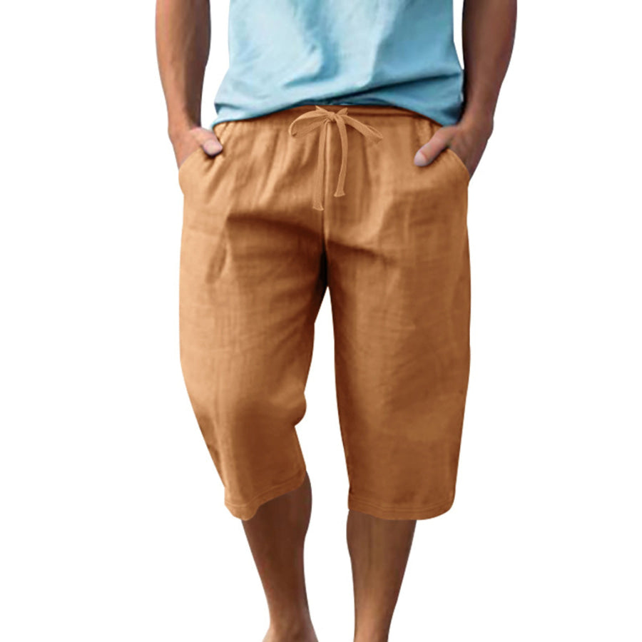 Men’s Full Size Casual Drawstring Shorts Plus Size Apparel and Accessories