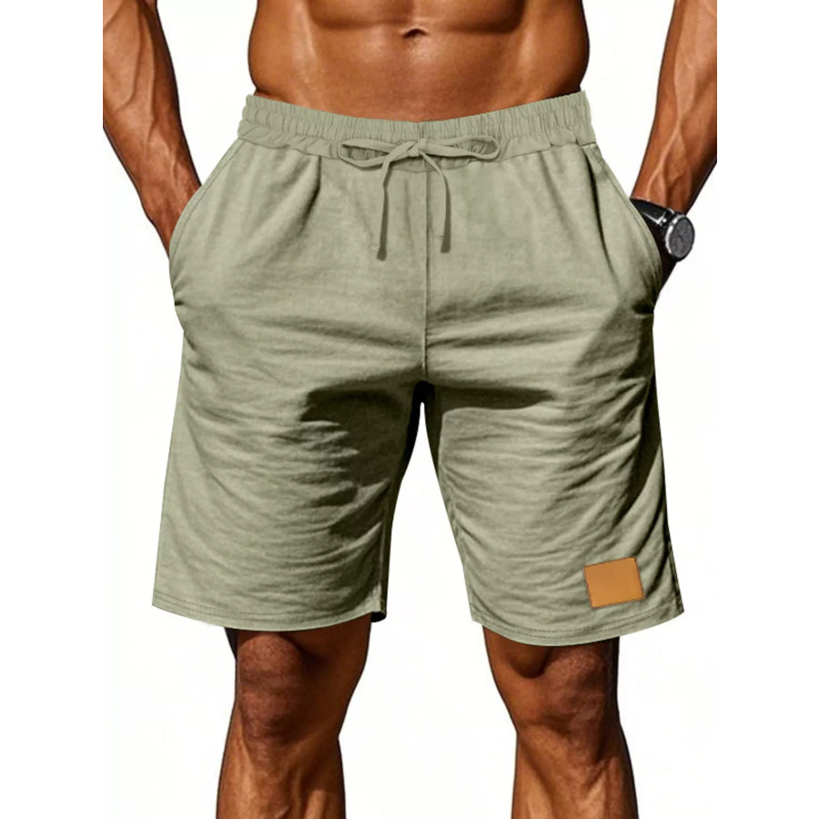 Men’s Full Size Casual Drawstring Shorts Plus Size Green / S Apparel and Accessories