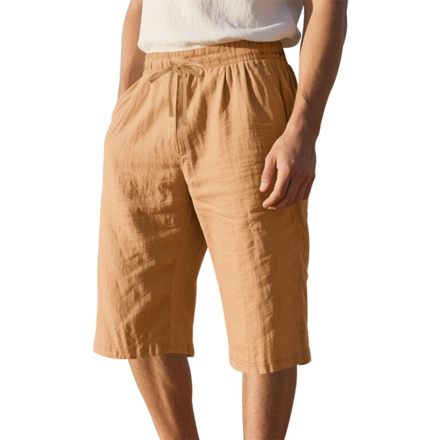 Men’s Full Size Casual Drawstring Shorts Plus Size Sherbet / S Apparel and Accessories