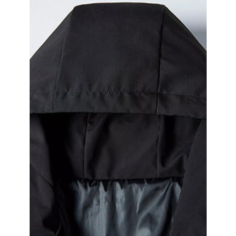 Men’s Full Size Casual Hooded Zip-Up Outerwear Plus Size Apparel and Accessories