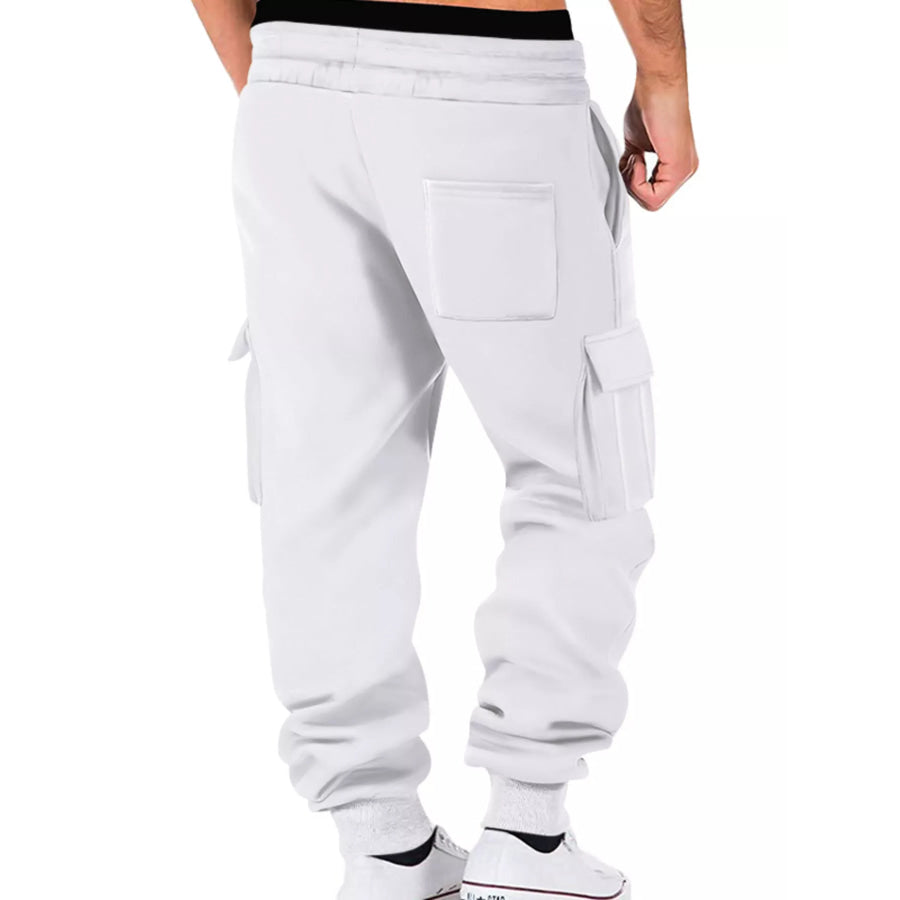 Men’s Full Size Casual Joggers with Multi-Pocket Plus Size Apparel and Accessories