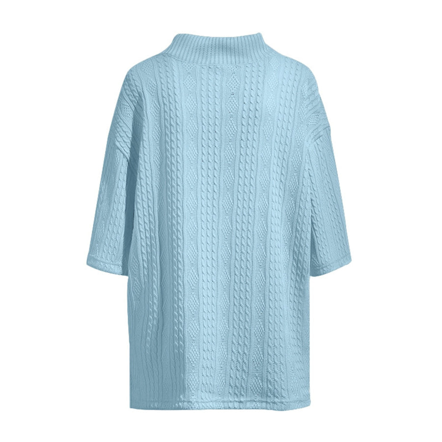Men’s Full Size Casual Knit V-Neck Short Sleeve Top and Shorts Set Plus Size Apparel and Accessories