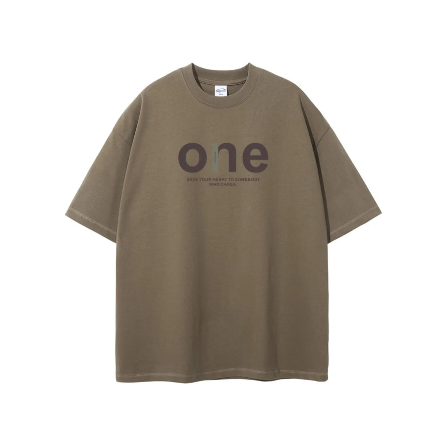 Men’s Full Size Casual Letter Graphic Short Sleeve T-Shirt Plus Size Brown / S Apparel and Accessories