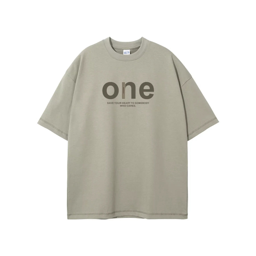 Men’s Full Size Casual Letter Graphic Short Sleeve T-Shirt Plus Size Sage / S Apparel and Accessories