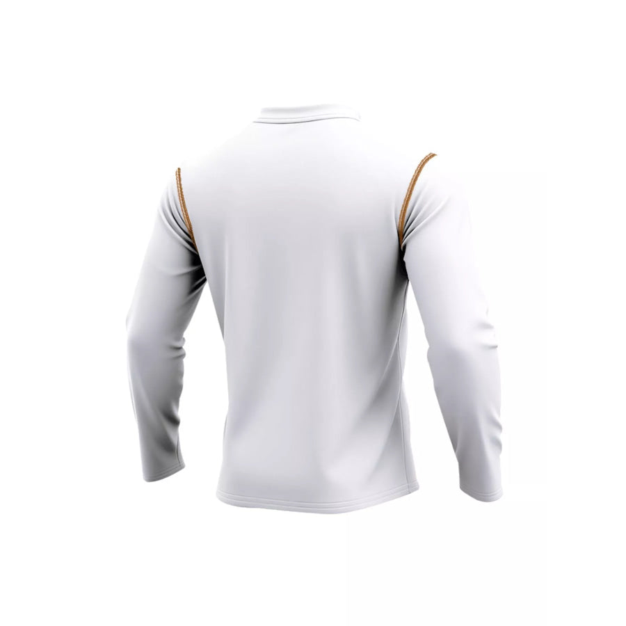 Men’s Full Size Casual Long Sleeve Henley T-Shirt with Pocket Plus Apparel and Accessories