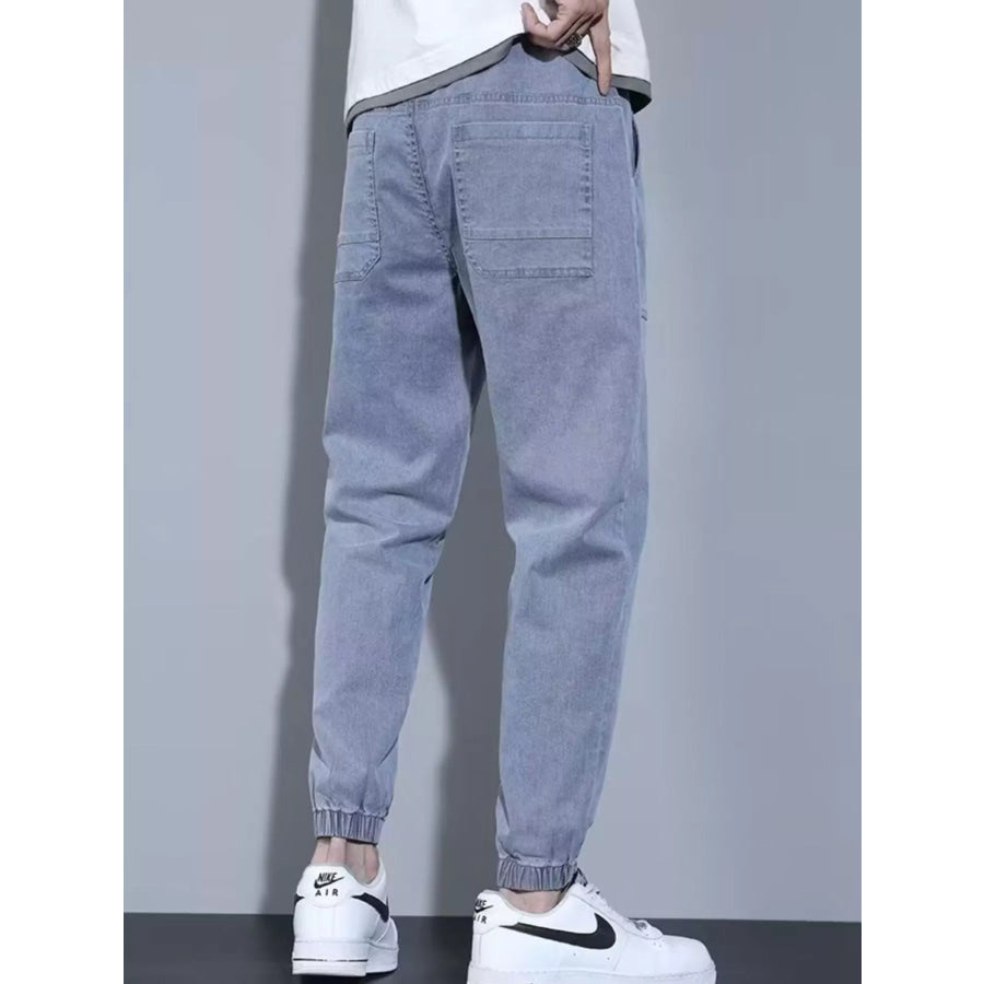 Men’s Full Size Casual Loose Fit Denim Joggers Plus Size Apparel and Accessories