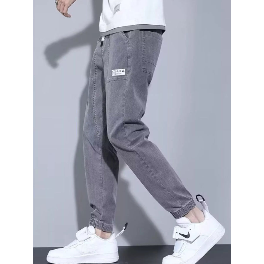 Men’s Full Size Casual Loose Fit Denim Joggers Plus Size Apparel and Accessories